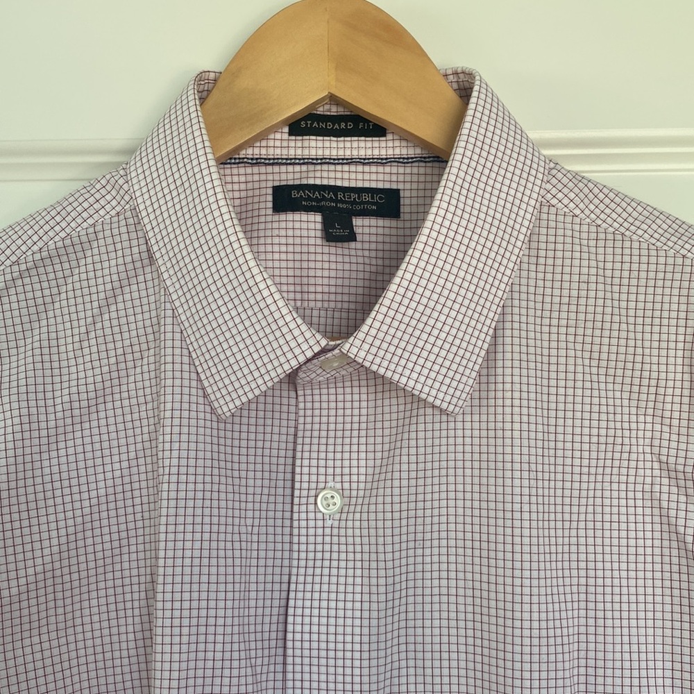 BANANA REPUBLIC 100% Cotton Non-Iron Dress Shirt